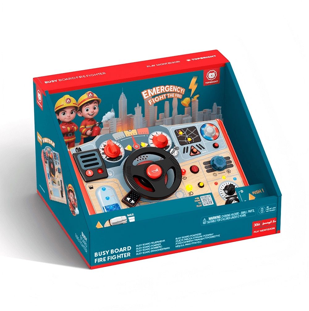 TOP BRIGHT - PLANCHE D'ACTIVITÉS POMPIER