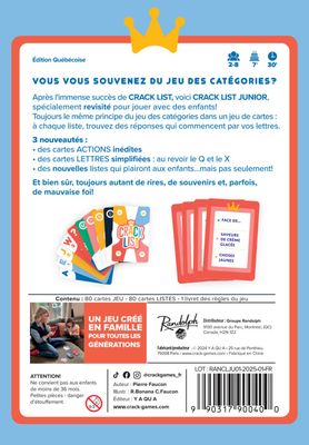 Crack list Junior : Édition Québecoise (VF)