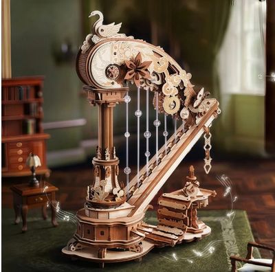 UGEARGEEK - BOITE À MUSIQUE HARPE ÉLÉGANTE