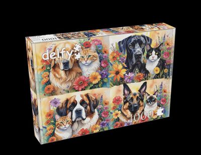 CASSE-TÊTE 1000 PIÈCES DELFY - PAW-FECT PAIRS