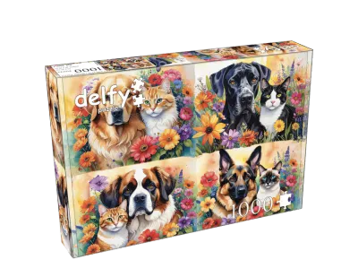 Casse-tête 1000 pièces Delfy - Paw-fect pairs