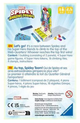 Jeu de cartes de voyage - Allons-y équipe Spidey!