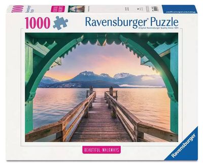 Casse-tête 1000 pièces Ravensburger - Footbridge at Lac d'Annecy