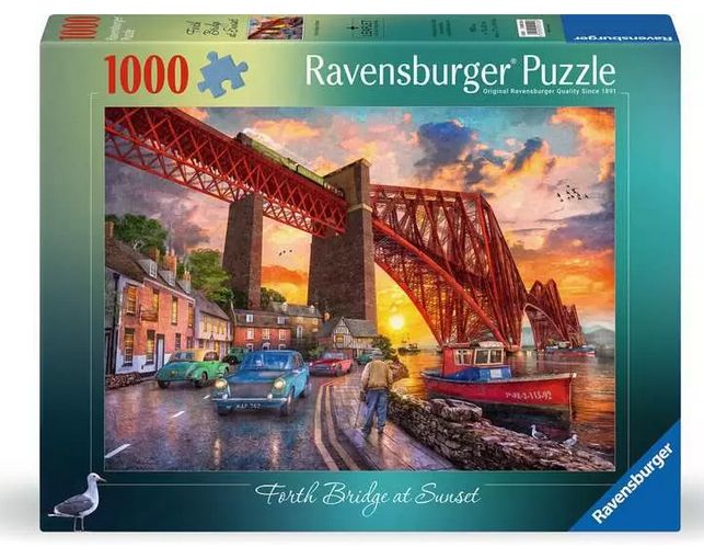 Casse-tête 1000 pièces Ravensburger - Forth Bridge at Sunset