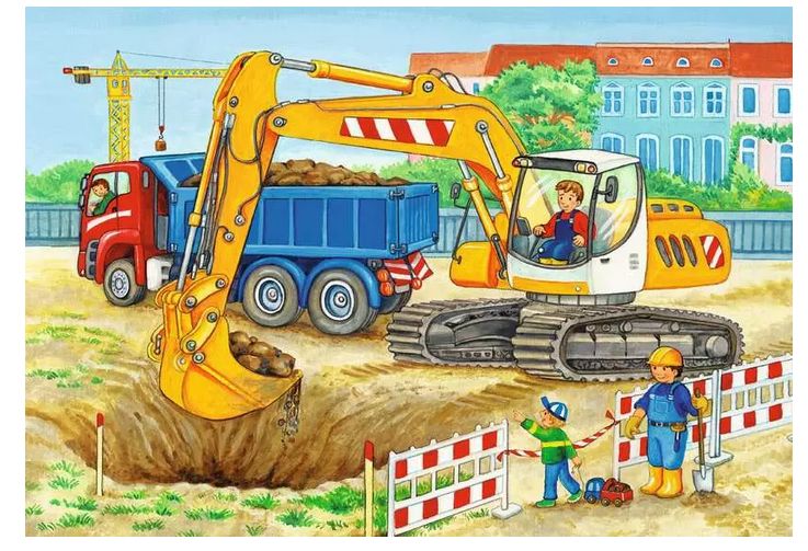Casse-tête 2 x 24 pièces Ravensburger - Ferme et construction
