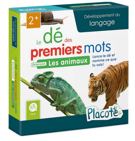 Placote - Carte supplémentaire le dé des premiers mots animaux (Vocabulaire de noms)