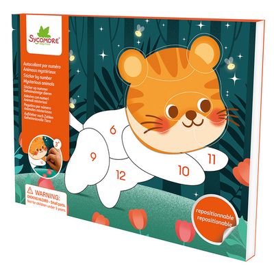 Autocollant par numéro - Animaux mystérieux