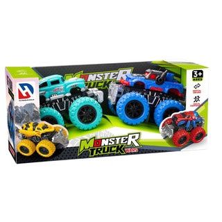 Ensemble de camions monstres à inertie 2 pièces