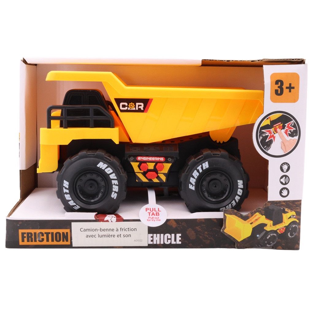 Camion benne à friction avec son et lumière