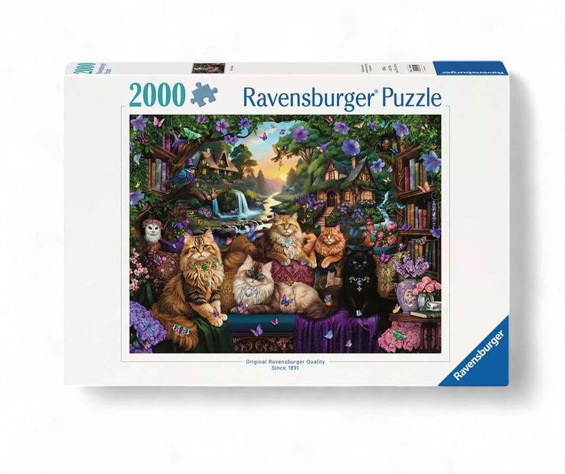 Casse-tête 2000 pièces Ravensburger - Cat Tail Cottage