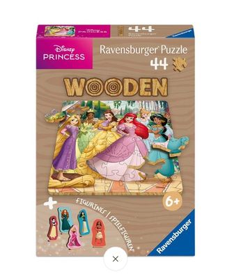 Casse-tête 44 pièces en bois Disney Ravensburger - Princesses enchantées