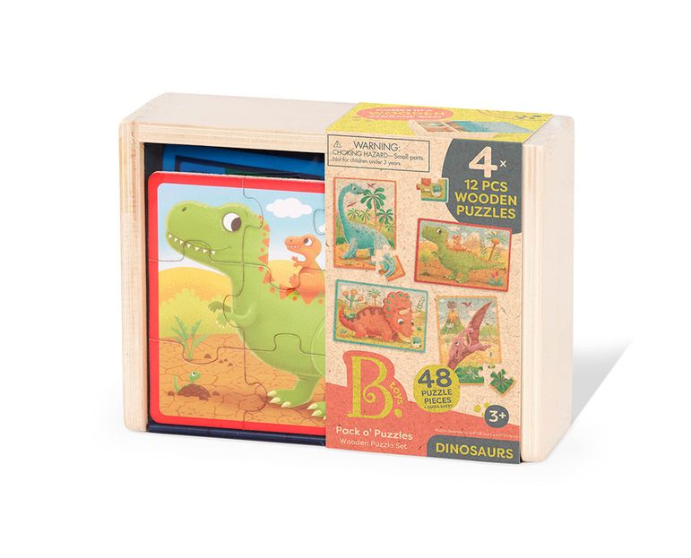 Casse-tête Pack o'Puzzle Bois Dinosaures