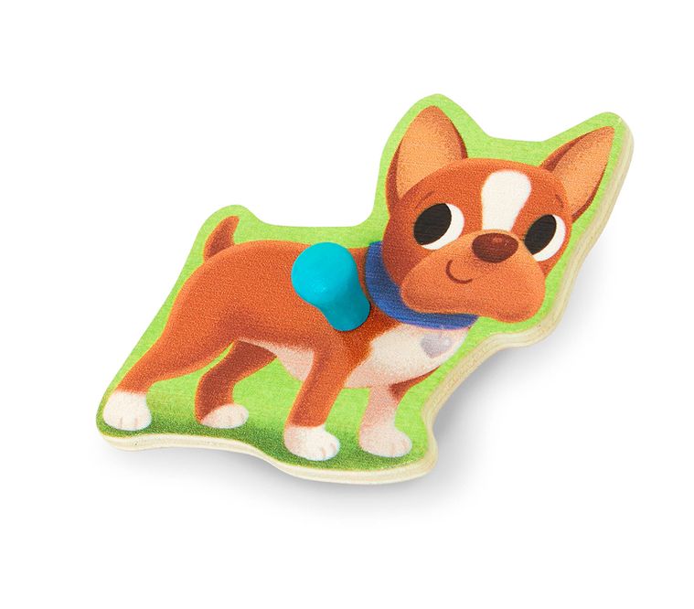 Casse-tête de bois "Peek &amp; Explore" 8 pièces - Animaux &amp; ferme