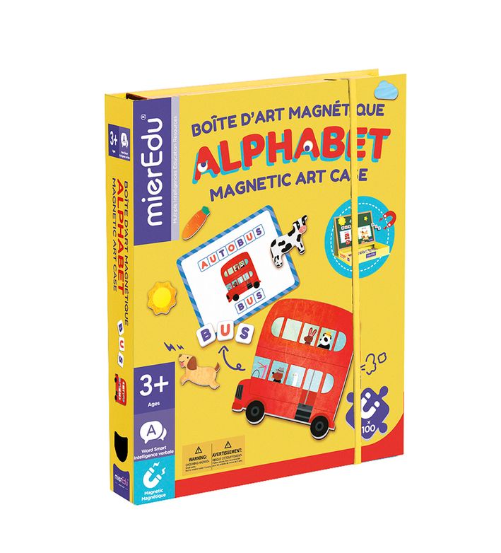 Boîte d'art magnétique - Alphabet bilingue
