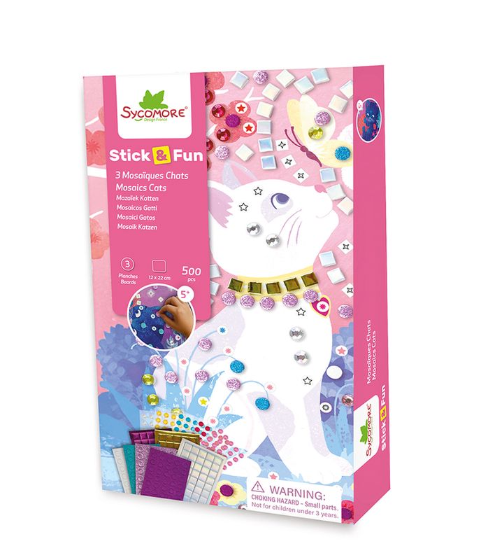 3 Mini Mosaïques - Chats