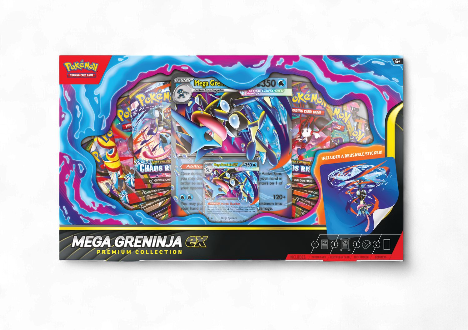 Pokémon Mega Evolution Mega Greninja Ex Premium collection (Anglais)