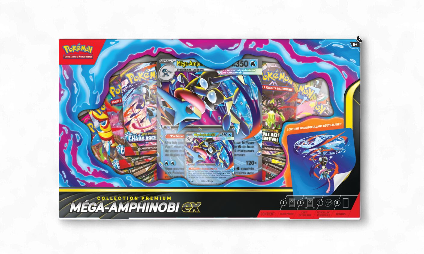 Pokémon Méga-Évolution Collection premium Méga-Amphinobi Ex (Français)