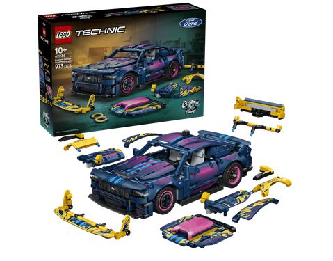 Lego Technic 42236 - Le garage de personnalisation pour voiture Ford Mustang GT