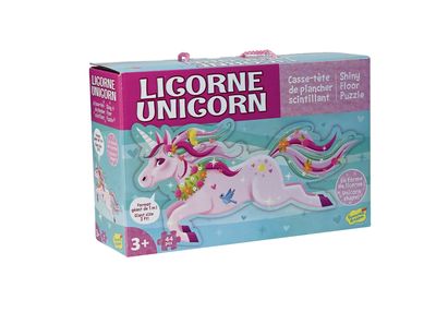 Casse-tête de plancher 44 pièces - Licorne