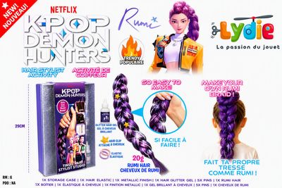 Fausse tresse de Rumi de KPop Demon Hunters