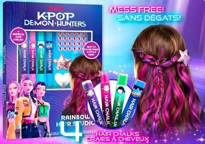 KPop Demon Hunter - Studio cheveux arc-en-ciel