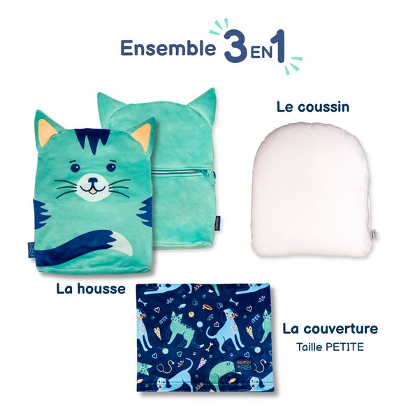 Poupilou - Ensemble réconfort 3 en 1 - Chat