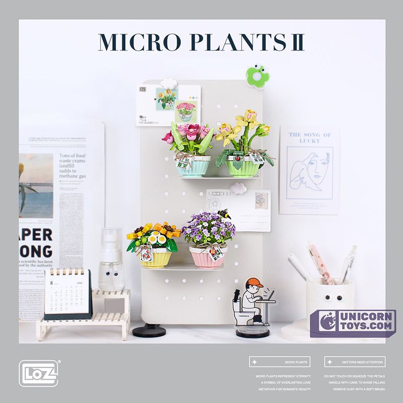 LOZ Block - Gypsophile et marguerite avec pots