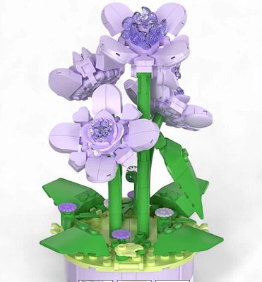 Mini bricks pot de fleur - Violette
