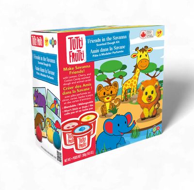 Pâte à modeler Tutti Frutti - Amis dans la savane