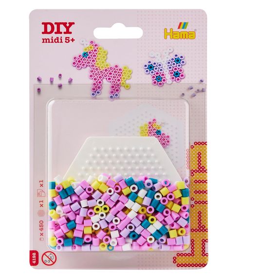 Hama - 450 pièces avec plaque, Personnage: Licorne