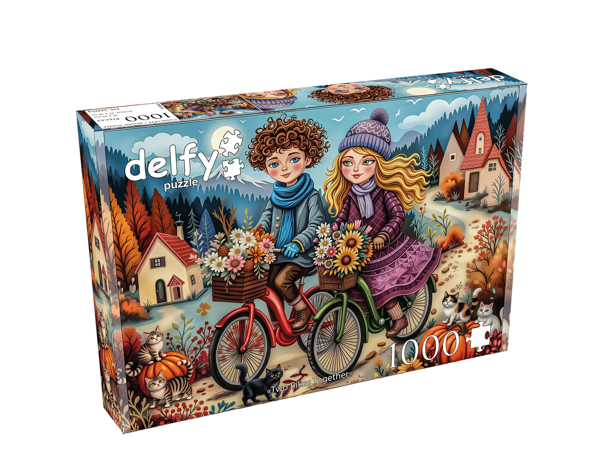 Casse-tête 1000 pièces Delfy - Two Bikes Together