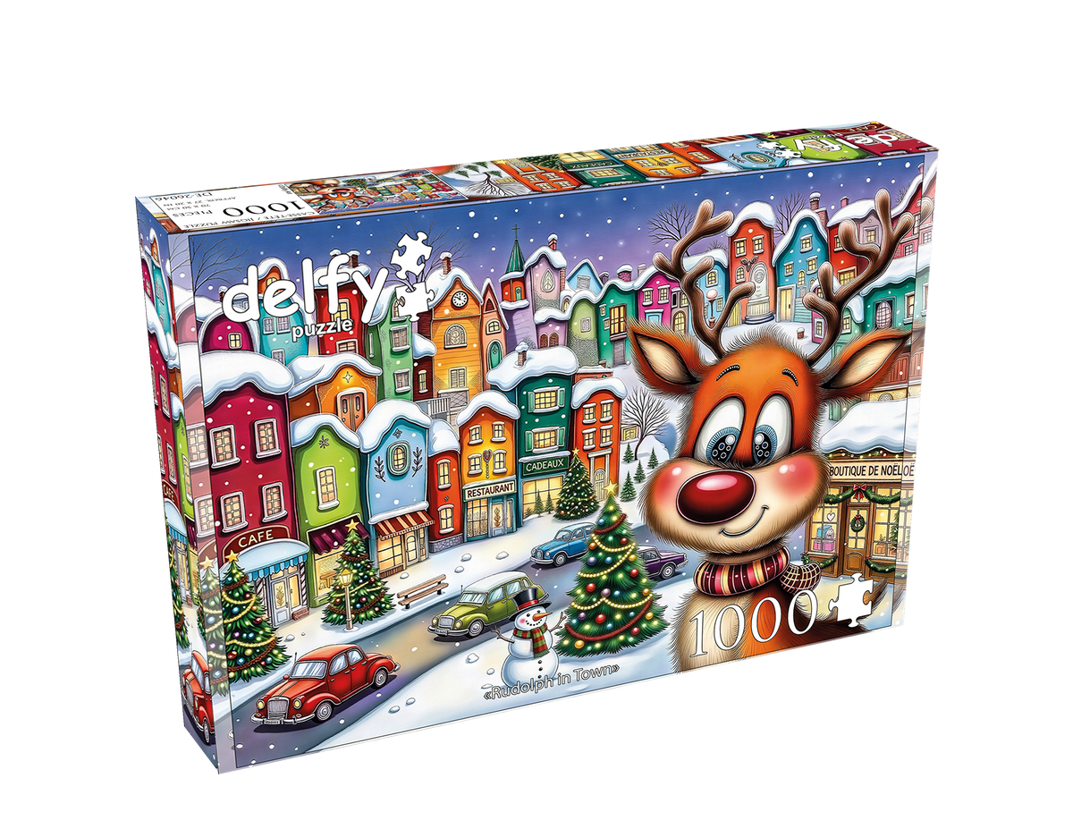 Casse-tête 1000 pièces Delfy - Rudolph in Town