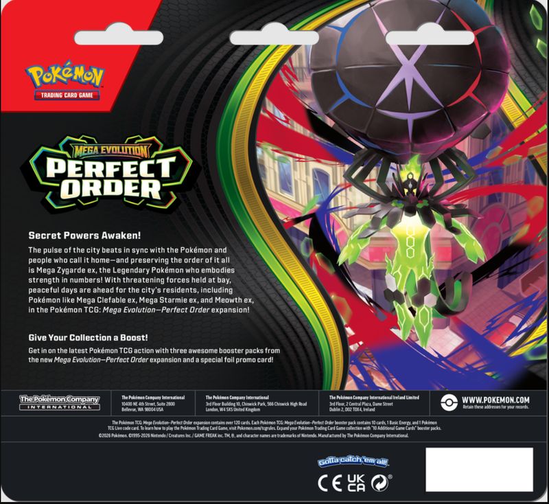 Pokémon ME03 Perfect Order 3pk Blister