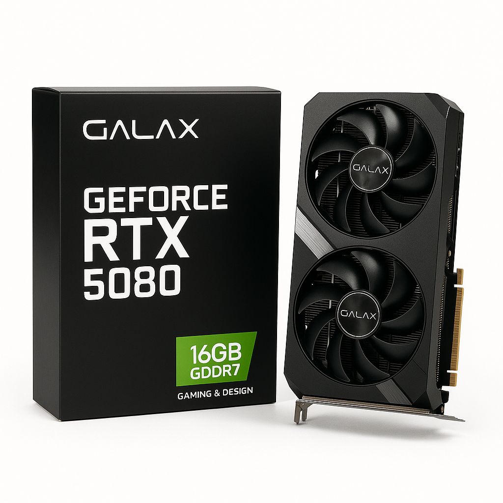 GALAX RTX 5080 16GB GDDR7 256-Bit Graphics Card – Gaming &amp; Design GPU