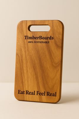 TimberBoards Chopping Board - Eat Real, Feel Real