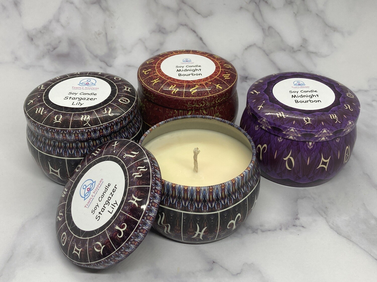 Soy Candles  ZODIAC Tin Can 4 oz - LIMITED EDITION