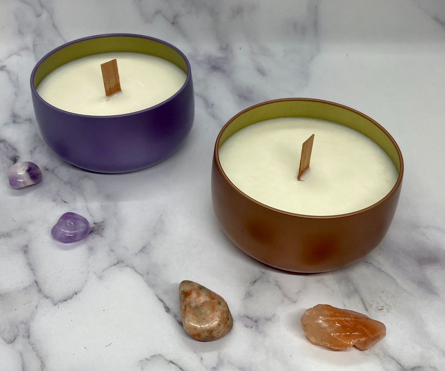 Hand-poured Soy Candles Tin Can – 8 oz.