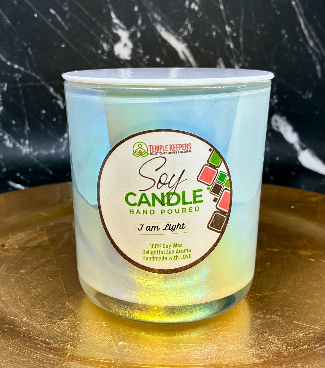 Affirmation Candles - Glass Candles Cotton Wicks - 12 oz.