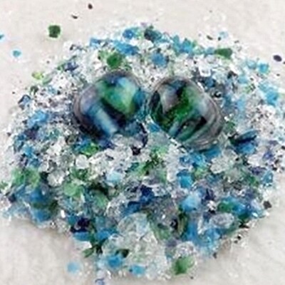 COE90 Dual Tone Chunky Frit Bits - Oceania