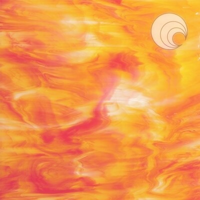 White/Orange-Red Opal