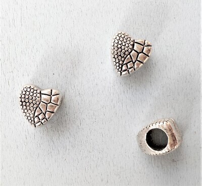 Heart with embossed design