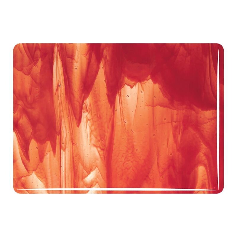 Bullseye Streaky Clear &amp; Red Opal