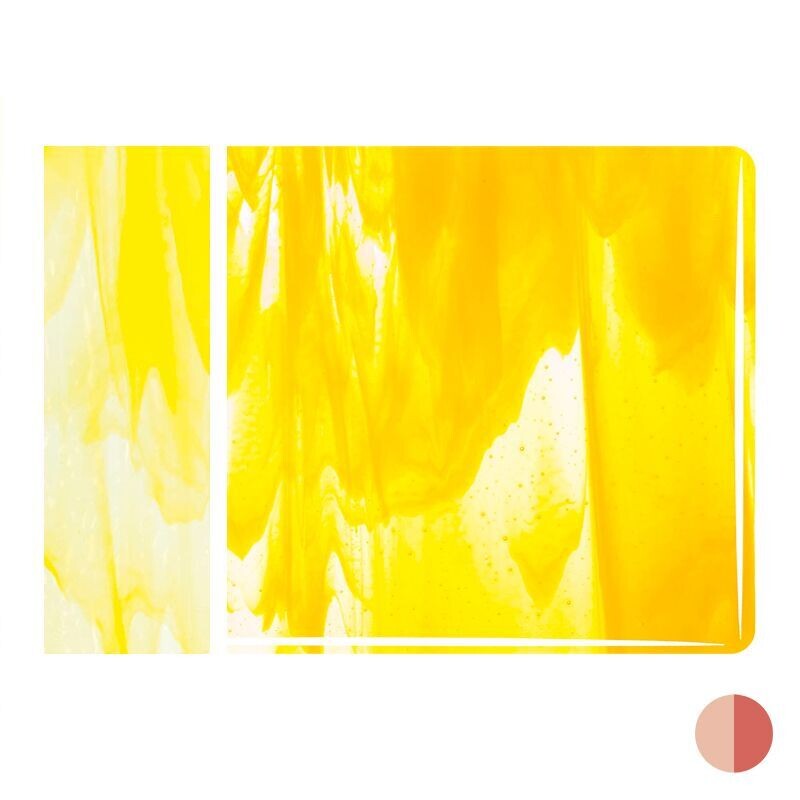 Bullseye Streaky Clear &amp; Sunflower Yellow
