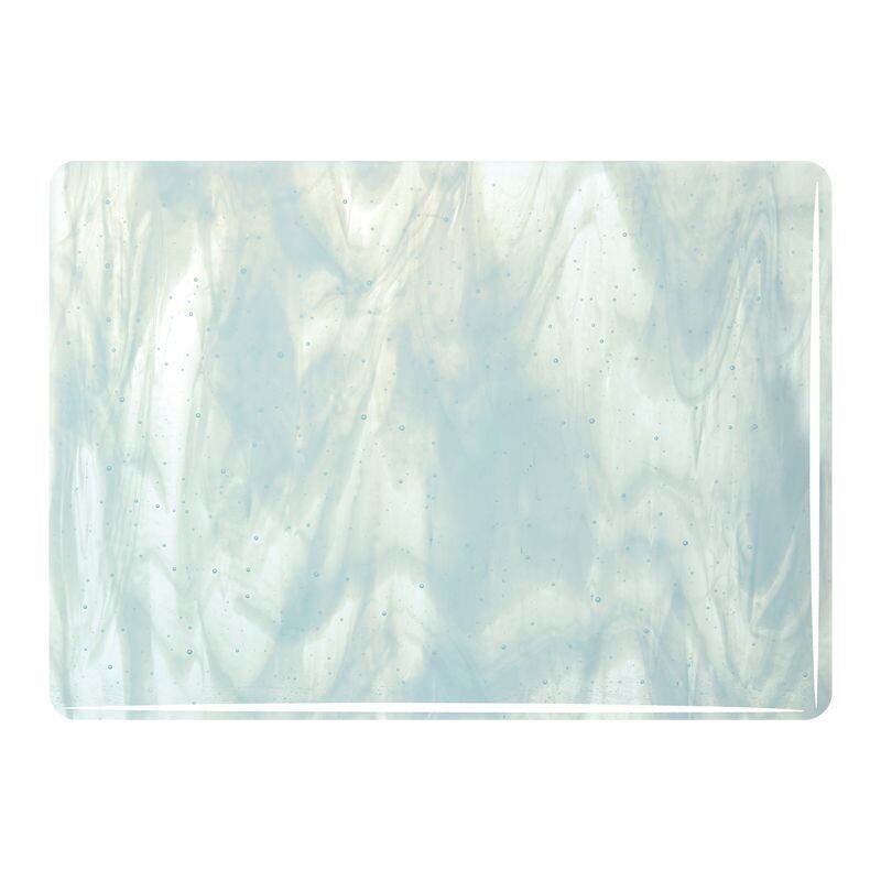 Bullseye Aqua Blue Tint, White Streaky