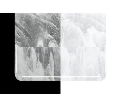 Bullseye Clear & White Streaky