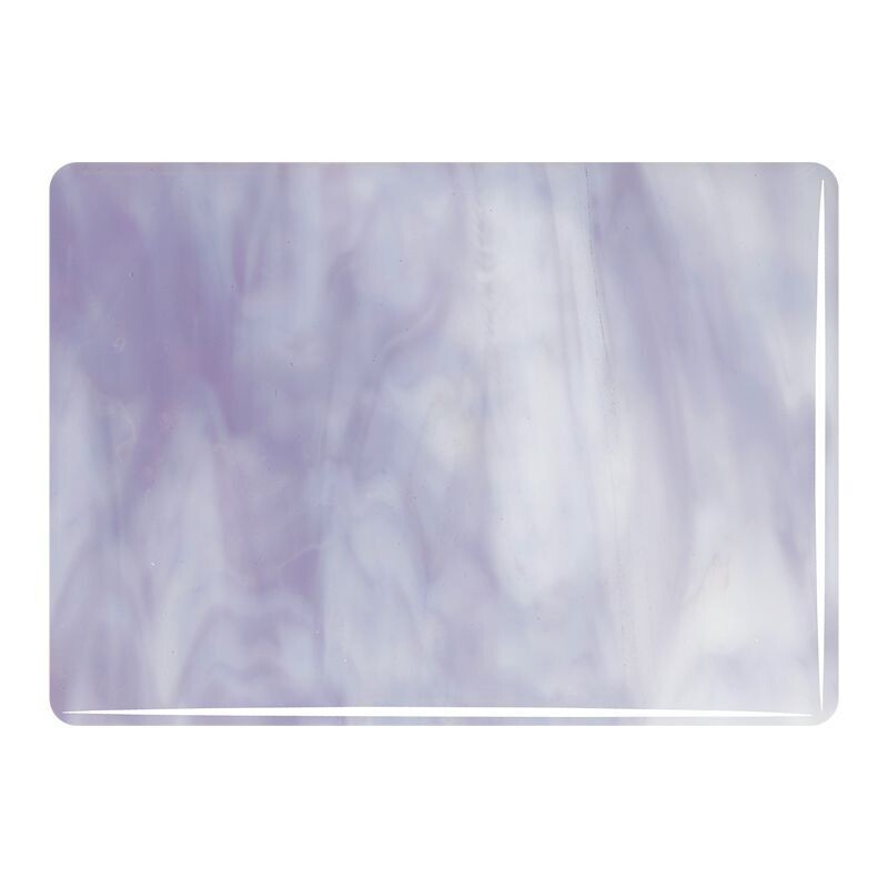 Bullseye White, Lavender Blue Streaky Opal