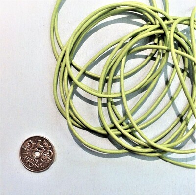 Lærsnor til anheng - Green