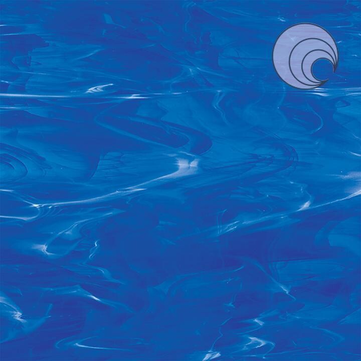 Dark Blue/White Wispy