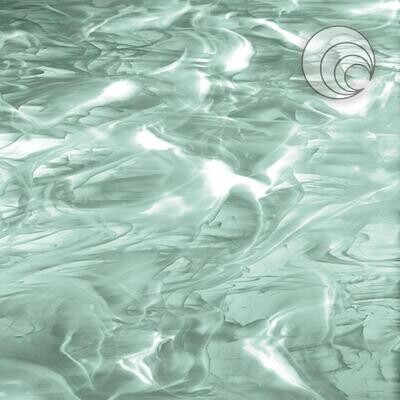 Sea Green/White Wispy (System96 Fusible)