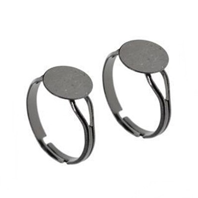 Justerbar Ringer - Gunmetal Black